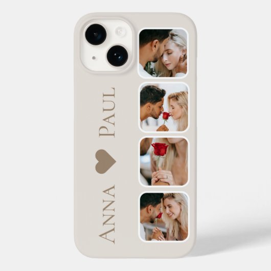 Coques Case-Mate iPhone Photo Collage iPhone Case with For Couple and Best (Verso)