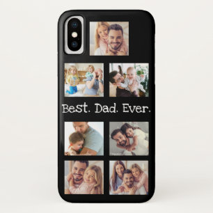 Case-Mate iPhone Case Photo Collage Meilleur papa jamais en noir et blan