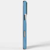 Coques Case-Mate iPhone Photo Collage Nom Aquarelle Bleu (Verso / Droite)