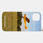 Coques Case-Mate iPhone Photo d'avion volant monogrammé, Aviation, Cool (Verso (horizontal))