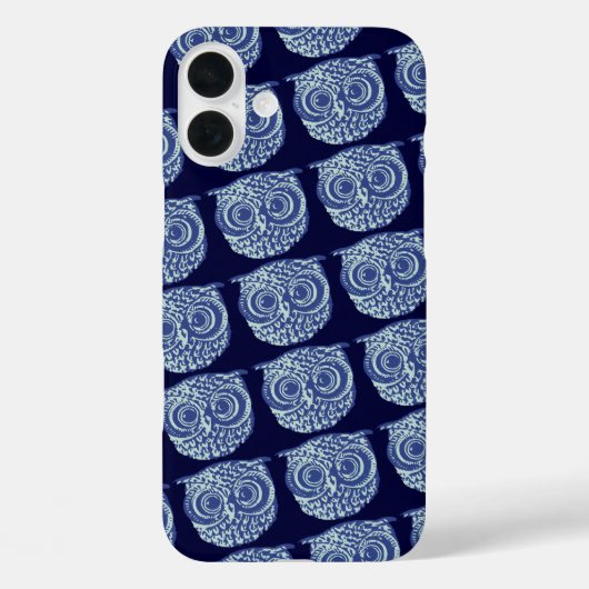 Coques Case-Mate iPhone Photo de chouette bleue (Verso)