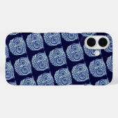 Coques Case-Mate iPhone Photo de chouette bleue (Verso (horizontal))
