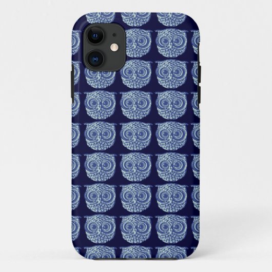 Coques Case-Mate iPhone Photo de chouette bleue (Dos)