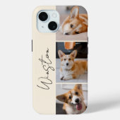 Coques Case-Mate iPhone Photo de Crème moderne Collage (Verso)