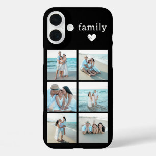 Coques iPhone 16 Plus Photo de famille 6 Noir