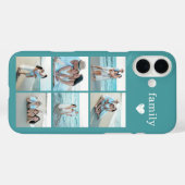 Coques Case-Mate iPhone Photo de famille 6 sarcelle (Verso (horizontal))