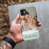 Photo de famille moderne et nom personnalisé Monna