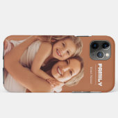 Coques Case-Mate iPhone Photo de famille rose 1 image (Dos (Horizontal))