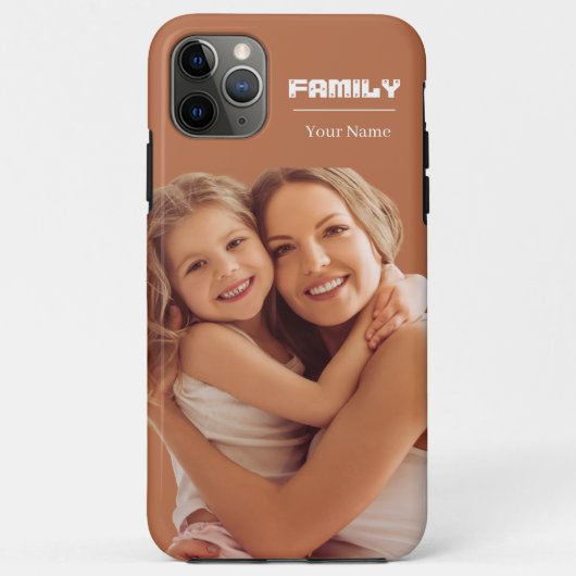Coques Case-Mate iPhone Photo de famille rose 1 image (Dos)