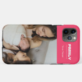Coques Case-Mate iPhone Photo de famille rose 1 image (Dos (Horizontal))