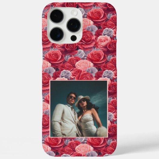Coques Case-Mate iPhone Photo de fleur de rose chic pour anniversaire  (Verso)
