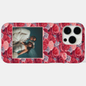Coques Case-Mate iPhone Photo de fleur de rose chic pour anniversaire  (Verso (horizontal))