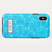 Coques Case-Mate iPhone Photo de la piscine bleue (Dos (Horizontal))