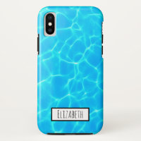 Photo de la piscine bleue