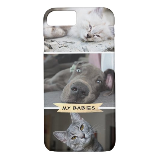 Coques Case-Mate iPhone Photo de l'animal familier 3 votre propre adorable (Dos)