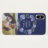 Coques Case-Mate iPhone Photo de l'aquarelle Anniversaire (Dos (Horizontal))