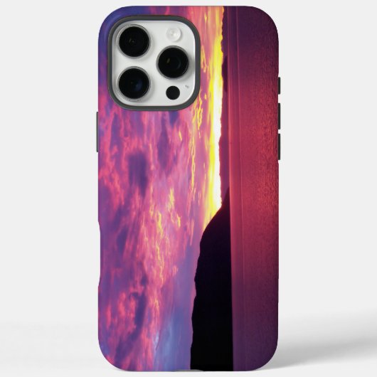 Coques Case-Mate iPhone Photo de lever de soleil rose en mer (Verso)