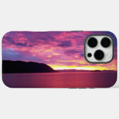 Coques Case-Mate iPhone Photo de lever de soleil rose en mer (Verso (horizontal))