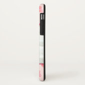 Coques Case-Mate iPhone Photo de monogramme de papillon d'aquarelle (Dos/Gauche)