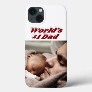 Case-Mate iPhone Case Photo de Papa texte bordeaux