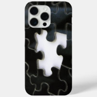 Photo de pièce de puzzle noir et blanc manquant