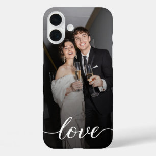Coques iPhone 16 Plus Photo de script d'amour personnalisé Couple
