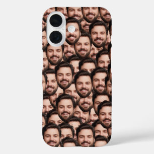 Coques iPhone 16 Photo de visage drôle personnalisée unique