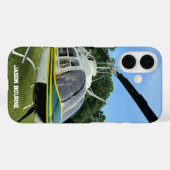 Coques Case-Mate iPhone Photo d'hélicoptère à monogramme, aviation cool et (Verso (horizontal))