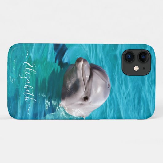 Coques Case-Mate iPhone Photo Dolphin Blue Water (Dos (Horizontal))