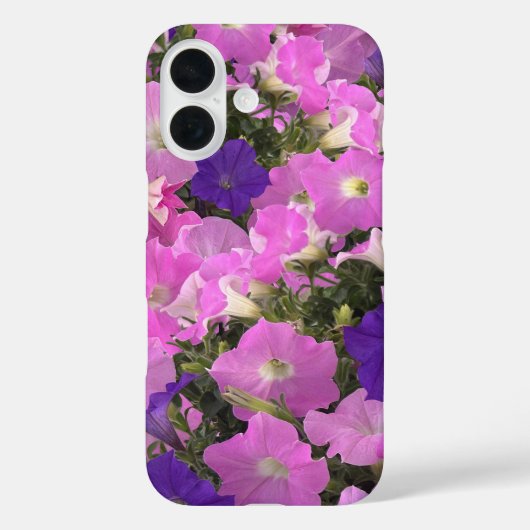 Coques Case-Mate iPhone Photo Du Matin Gloire Fleurs Roses Et Violettes (Verso)