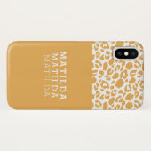 Coques Case-Mate iPhone Photo empreinte de léopard animale moderne (Dos (Horizontal))