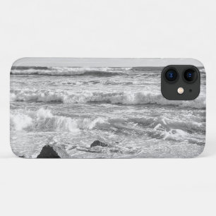 Case-Mate iPhone Case Photo en noir et blanc des vagues de l'océan Atlan