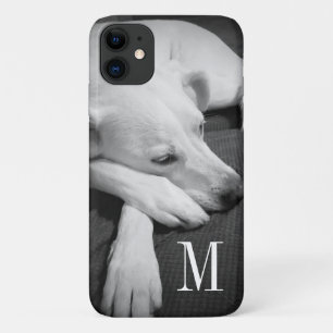 Case-Mate iPhone Case Photo en noir et blanc d'un beau chien dormant