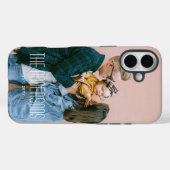 Coques Case-Mate iPhone Photo et nom personnalisés (Verso (horizontal))