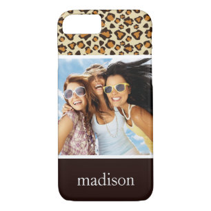 Case-Mate iPhone Case Photo et nom personnalisés Cheetah skin motif
