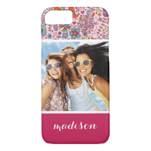Coque Case-Mate Pour iPhone Photo et nom personnalisés motif de printemps avec