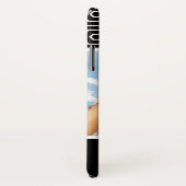 Coques Case-Mate iPhone Photo et nom personnalisés motif géométrique hexag (Dos/Droite)