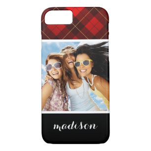 Case-Mate iPhone Case Photo et nom personnalisés Wallace tartan arrière