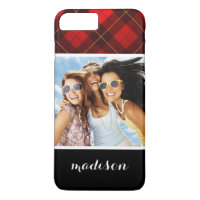 Photo et nom personnalisés Wallace tartan arrière