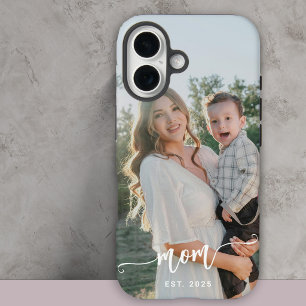 Coques iPhone 16 Photo et texte personnalisés