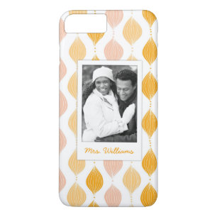 Coque iPhone 8 Plus/7 Plus Photo faite sur commande et motif d'or nommé
