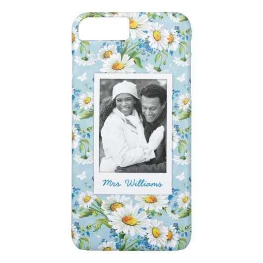 Coques Case-Mate iPhone Photo faite sur commande et motif floral élégant (Dos)