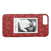Coques Case-Mate iPhone Photo faite sur commande et papier peint rouge (Dos (Horizontal))