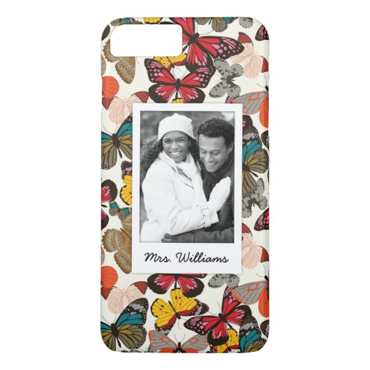 Coques Case-Mate iPhone Photo faite sur commande et rétro motif floral (Dos)