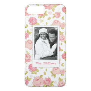 Case-Mate iPhone Case Photo faite sur commande et roses roses élégants
