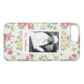 Coques Case-Mate iPhone Photo faite sur commande et roses roses élégants (Dos (Horizontal))
