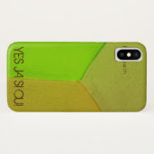 Coques Case-Mate iPhone Photo géométrique moderne avec un texte (Dos (Horizontal))