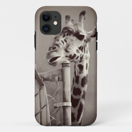 Coques Case-Mate iPhone Photo Giraffe - Style Vintage (Dos)