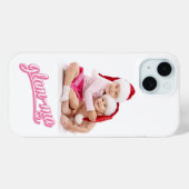 Coques Case-Mate iPhone Photo Glamma rose/blanc (Verso (horizontal))