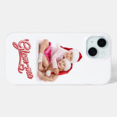 Coques Case-Mate iPhone Photo Glamma rouge/blanc sur blanc (Verso (horizontal))
